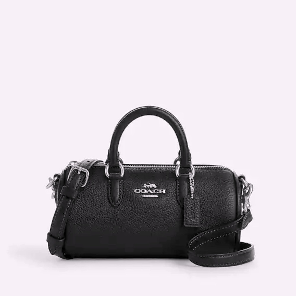 NWT Black COACH Barrel Mini Crossbody or Mini Purse